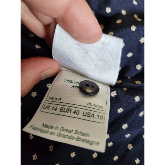 90s Laura Ashley Blue Skirt and Blouse Set - Picture 5 of 5